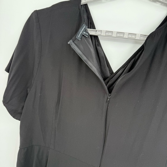 Universal Standard Womens Mary Black Faux Wrap Surplice Sheath Dress Size 2X - Picture 7 of 9
